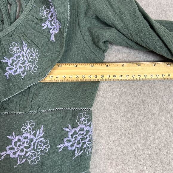 Free People Green Lovers Lane Maxi Dress Size Small - Picture 10 of 14